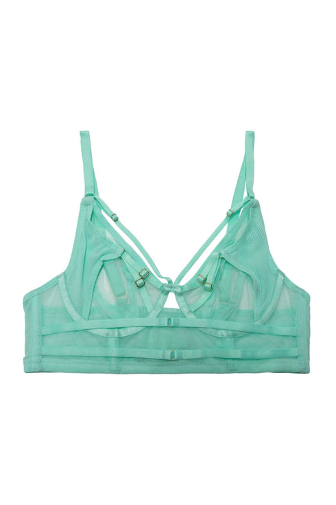 Eddie Crossover Wrap Bra Core - Aqua